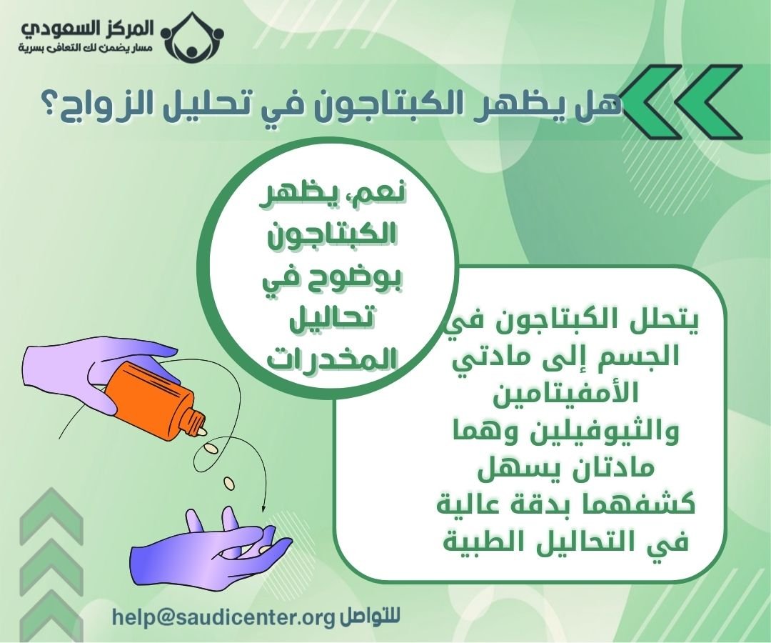 هل يظهر الكبتاجون في تحليل الزواج؟